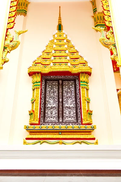 タイの寺院のウィンドウ — ストック写真