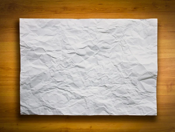 White Crumpled Paper — Stock Photo, Image