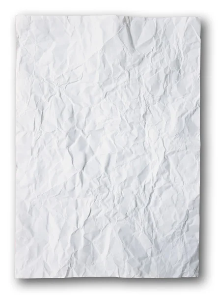 Papier blanc froissé — Photo