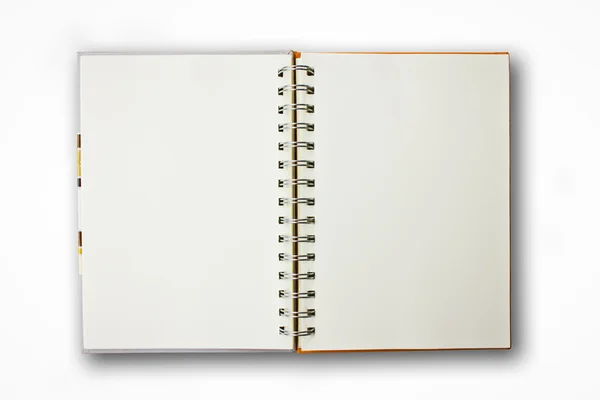 Cuaderno sobre el fondo blanco — Foto de Stock
