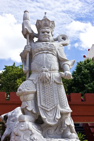 stock image Chinese warrior statue