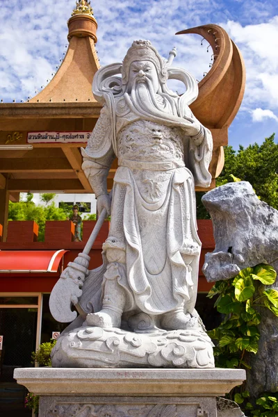 Posąg chiński wojownik — Zdjęcie stockowe