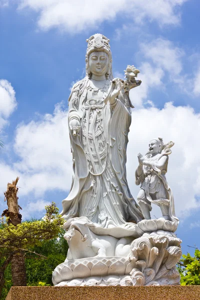 Guan yin Buda heykeli — Stok fotoğraf