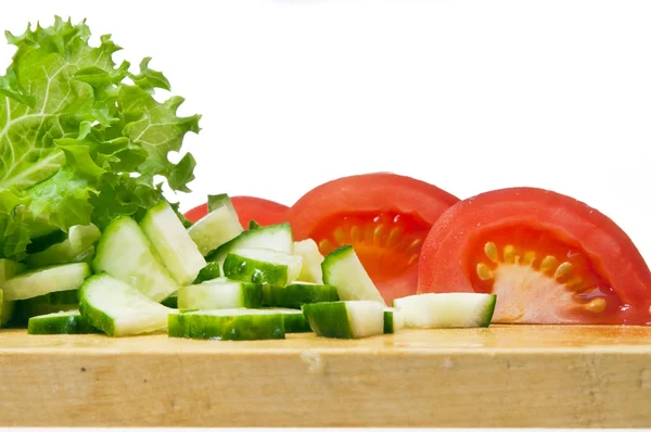 Fresh ingredients for a salad — Stock Photo, Image