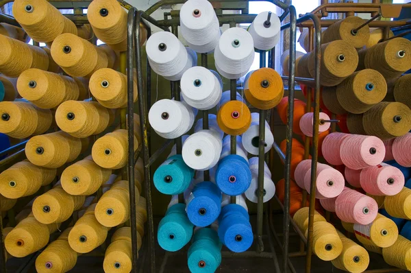 Factory on manufacture of threads — Stock Photo, Image