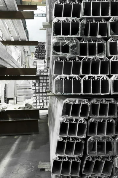 Magazijn van een aluminium profiel — Stockfoto
