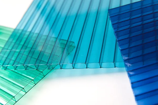 Polycarbonate sheets Stock Photo