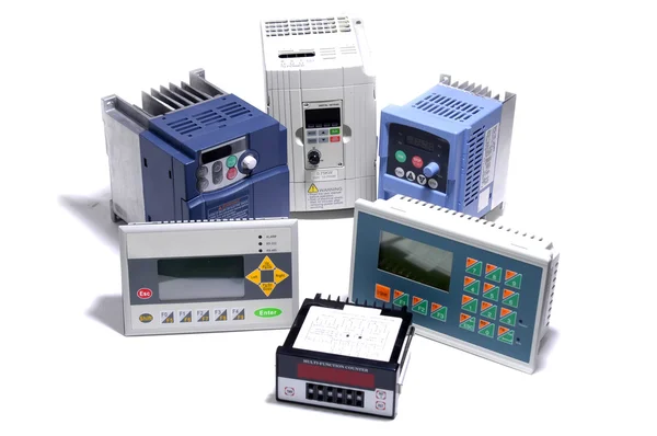 stock image Industrial frequency inverters, controllers and counters