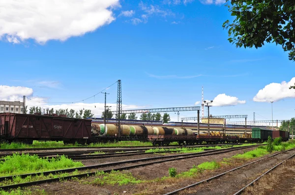 stock image Freight train on the station