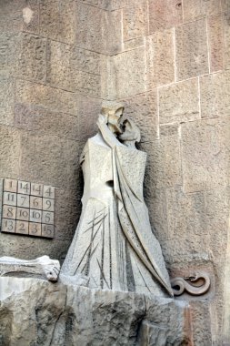 Detail of Sagrada Familia, Barcelona, Spain clipart