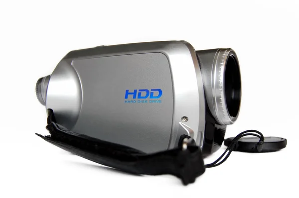 The Modern digital video camera with hard disk on white background. — Stock Photo, Image