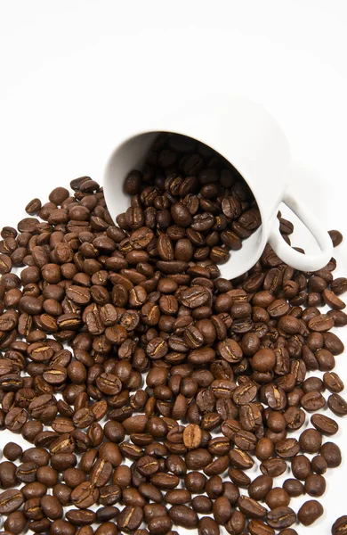 stock image Pouring coffee grain