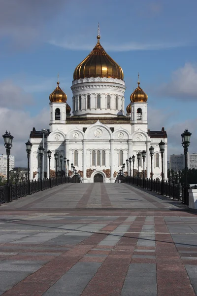 모스크바에 있는 구주 그리스도의 성당. — 스톡 사진