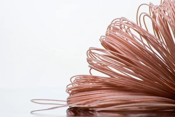 Skein of coated cooper wire — Stock Photo, Image