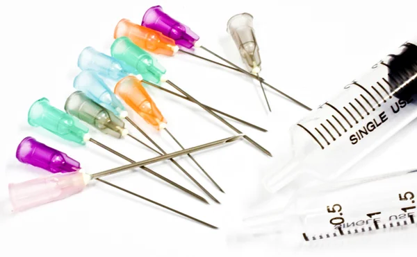 Needle and syringe — Stock Photo, Image
