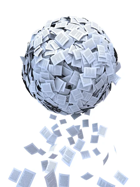 Document sphere — Stock Photo, Image