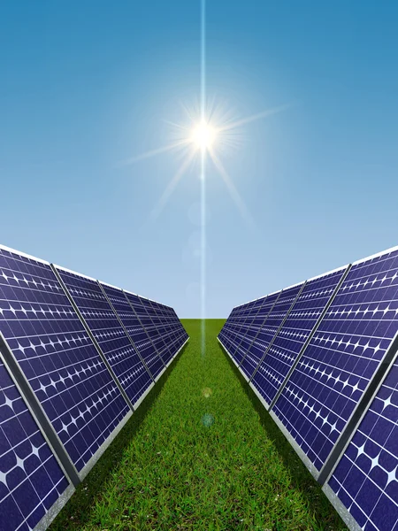 Solarstromkonzept — Stockfoto