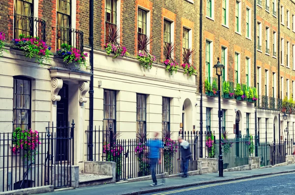 London elegáns házak. — Stock Fotó