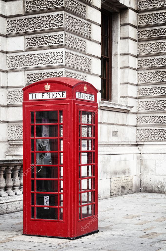 Red phone box — Stock Photo © fazon1 3856595