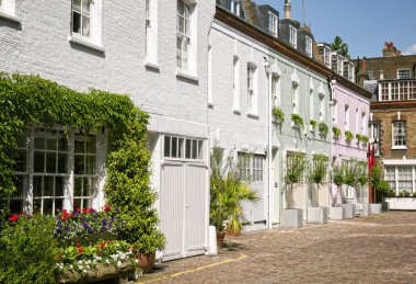 Mews Houses in London. clipart