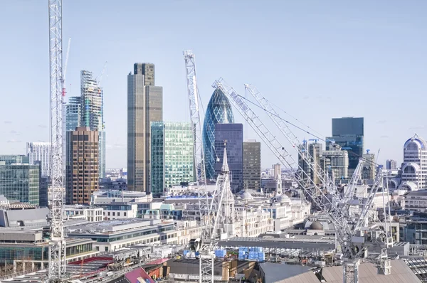 伦敦金融城的天际线 — 图库照片