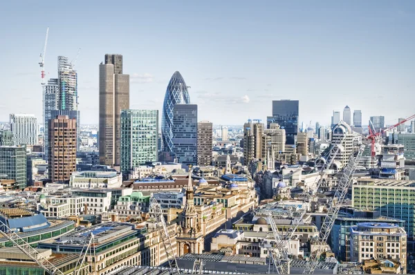 伦敦金融城的天际线 — 图库照片