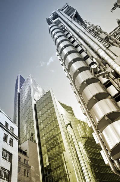 Lloyd's and Willis Building, London. — Stock Photo, Image