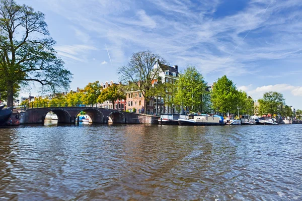 암스테르담 운하 — 스톡 사진