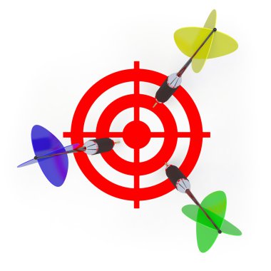 Dartboard clipart