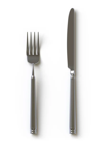 Fourchette et couteau — Photo