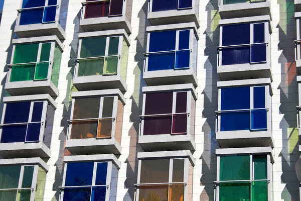 색깔의 스테인드 유리 창문 — 스톡 사진