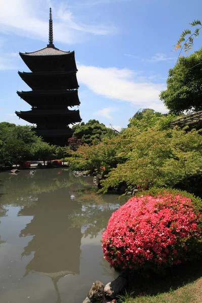 Toji torre budista — Fotografia de Stock