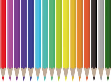 Colors pencils clipart