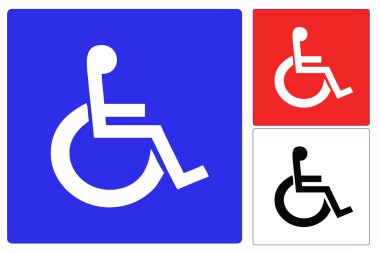 Handicap wheelchair clipart