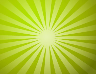 Green sun light clipart