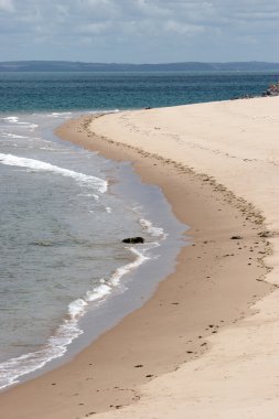 Empty beach shoreline clipart