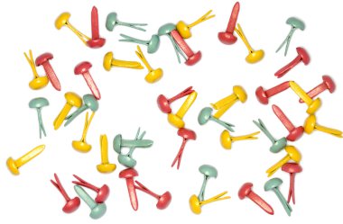 Background of brass fasteners clipart