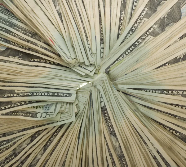 Circle of Money: Twenty Dollar Bills — Stock Photo, Image