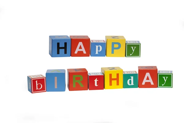 stock image Writing lesson happy birthday