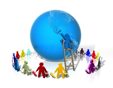 Blue planet earth boyama kavramı