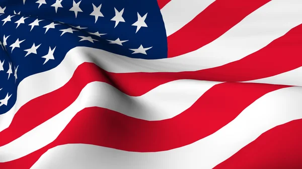 Amerika vlag render — Stockfoto