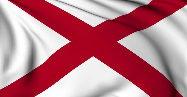 Alabama bayrak - ABD devlet koleksiyonu bayraklar. — Stok fotoğraf