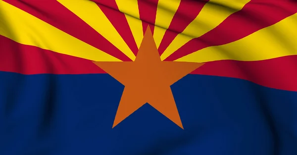 Arizona flagga - usa staten flaggor samling — Stockfoto