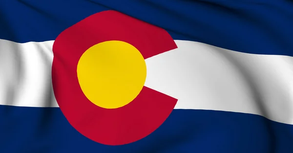 Colorado flag - Collezione di bandiere di stato USA — Foto Stock