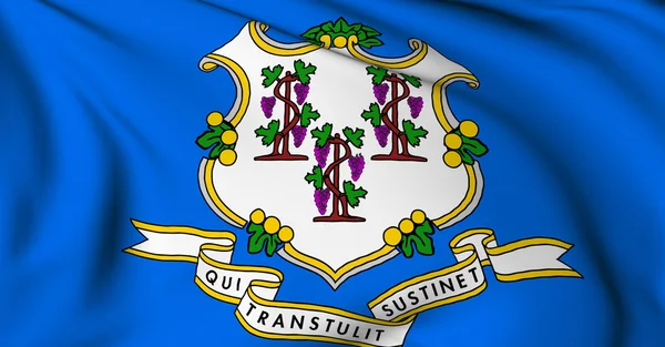 Connecticut vlajky - usa státní vlajky kolekce — Stock fotografie