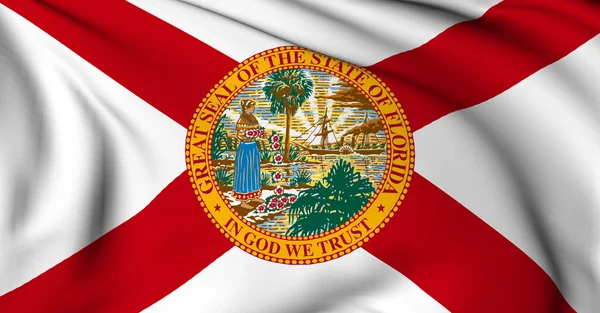 Florida-Flagge - Flaggen US-Bundesstaaten Sammlung — Stockfoto