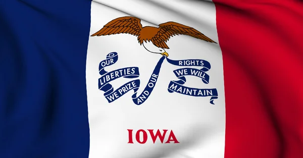 Iowa flagga - usa staten flaggor samling — Stockfoto