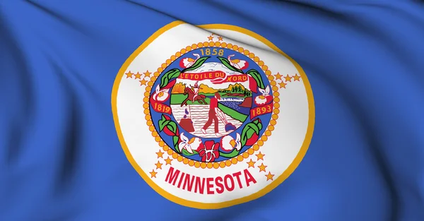 Прапор Міннесоти - США державних прапорів колекції — стокове фото