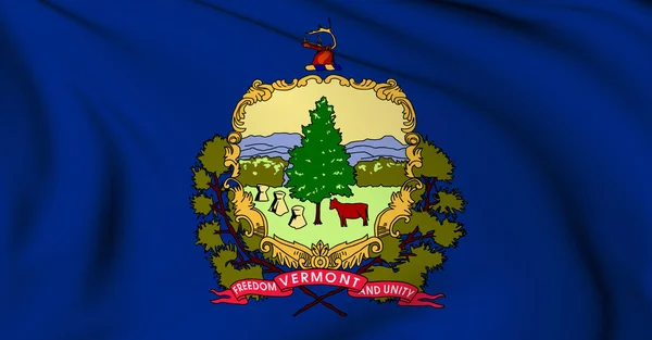 Flaga Vermont - kolekcja flagi stanu usa — Zdjęcie stockowe