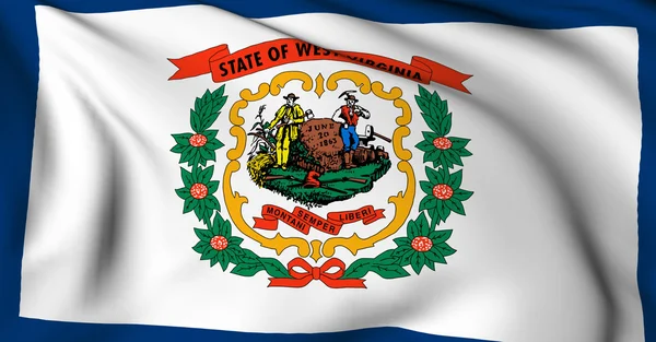 West Virginia flag - USA state flags collection — Stock Photo, Image